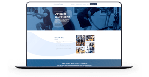 Breathe Fitness Website Design