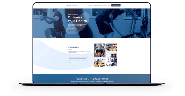 Breathe Fitness Website Design