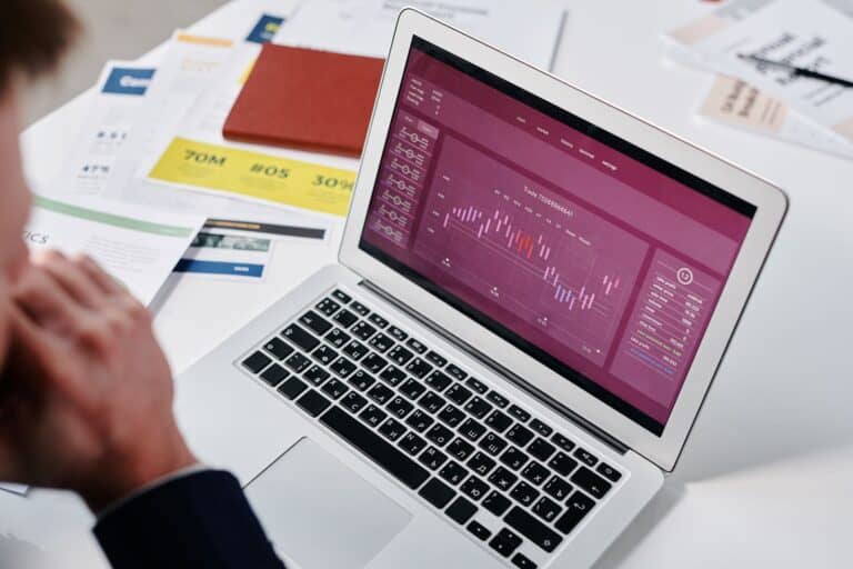 Analytics chart on a computer screen — SEO pricing guide for Edmonton businesses